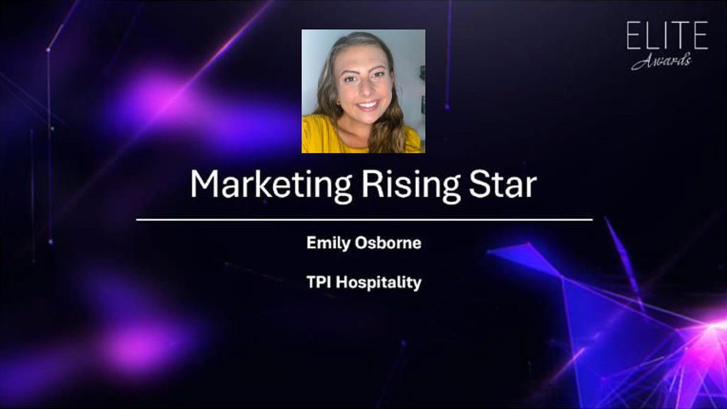 Emily Osborne nominated for Marriott Marketing Rising Star